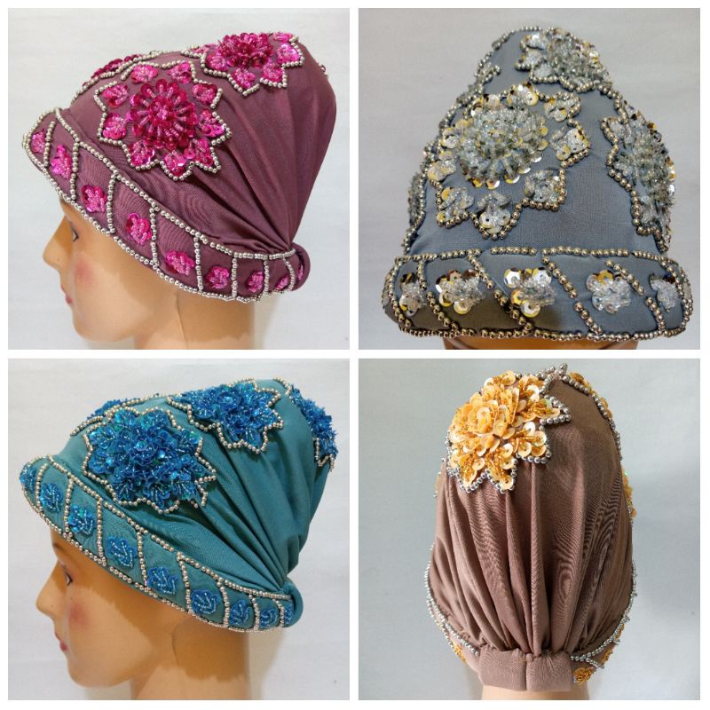 Ciput Kerpus Topi Hijab Turban  Nenek Premium Bisa COD