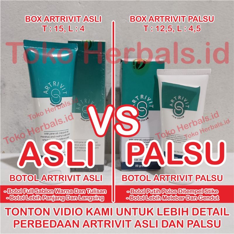 Artrivit Asli Original Obat Cream Atasi Nyeri Sendi Tulang Dan Otot Atrivit Herbal Artrifit Ampuh