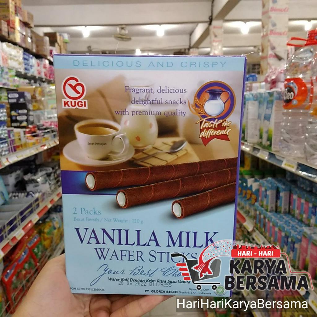 

KUGI WAFER STICKS VANILLA MILK 120GR