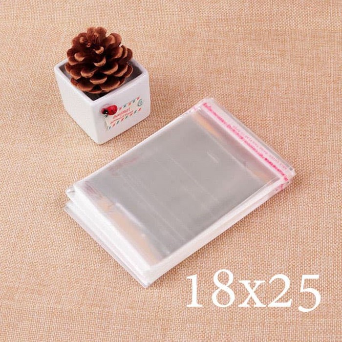 

Dijual Plastik OPP TEBAL 18x25 Single Seal Lem Perekat Berkualitas