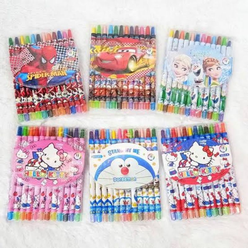 

Crayon Puter Karakter 12 warna panjang