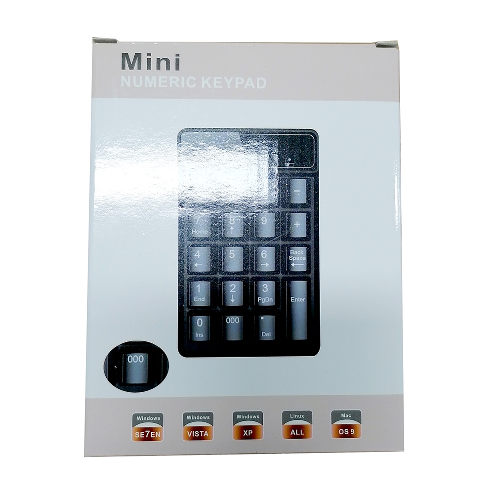 Gaming Numeric Mekanik Keypad Numpad USB Black Switch 19 Tombol