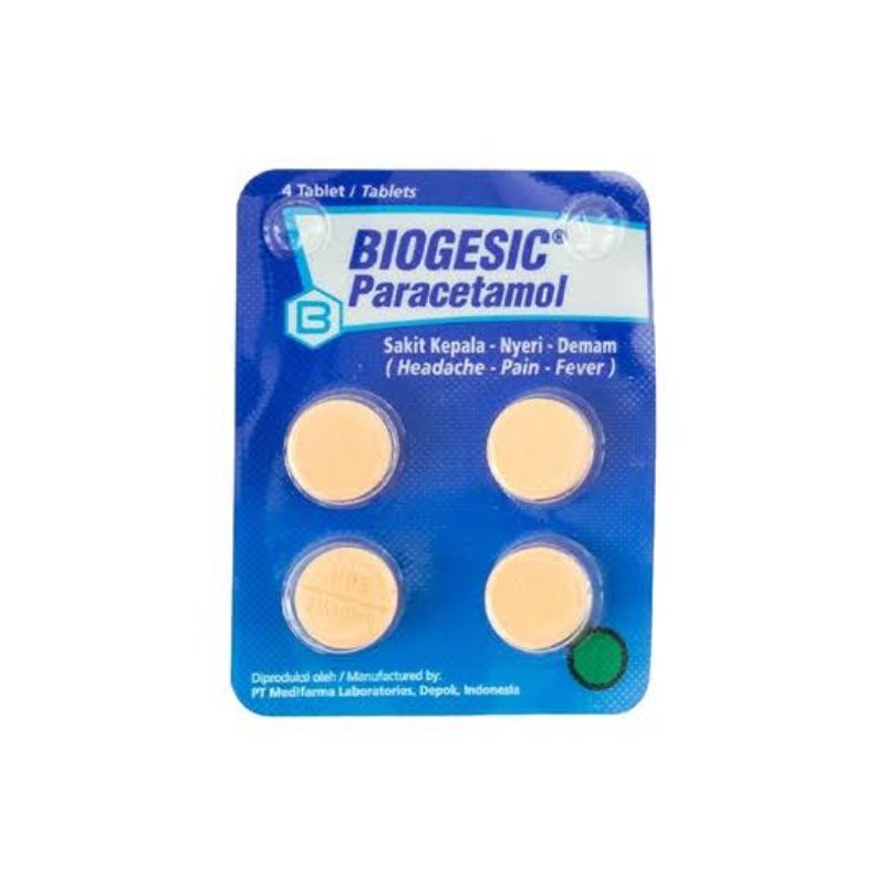 Biogesic Tablet / Sakit Kepala / Sakit Gigi / Nyeri