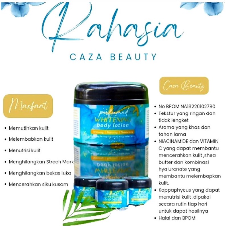BODY LOTION_CAZA BEAUTY 100%Ori & BPOM