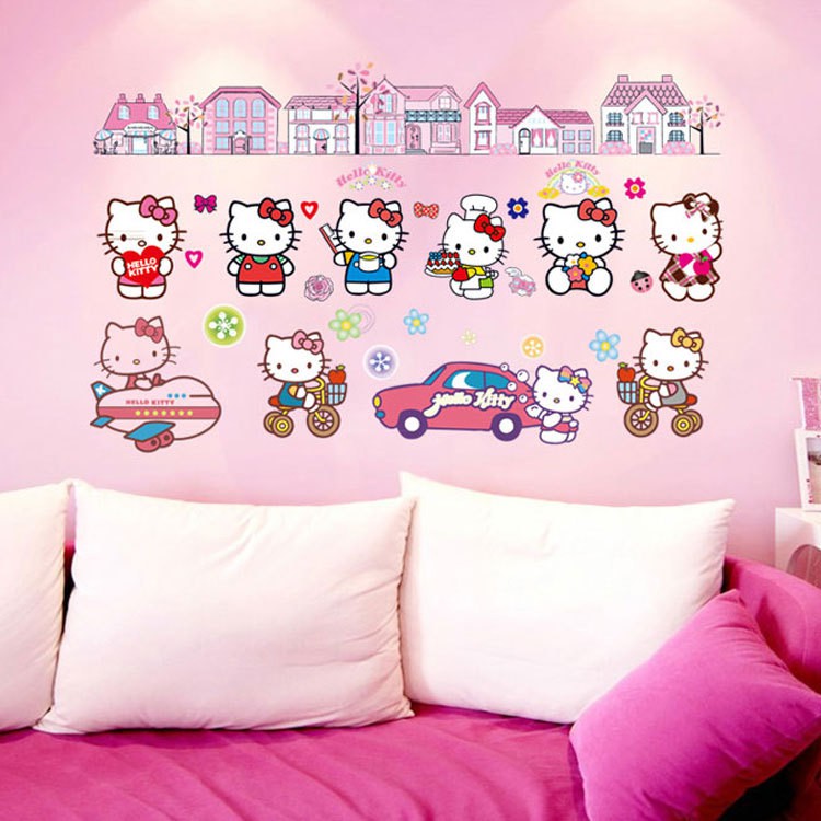 RELIZA WALL STICKER KARTUN ANAK KIDS ANIMASI STIKER DINDING DF9908