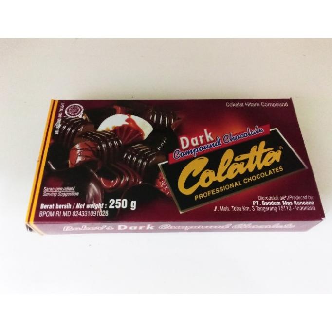 

```````] CHOCOLATE DARK COMPOUND COLATTA 250GR