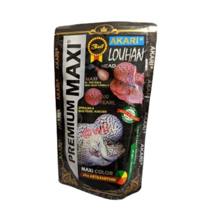 AKARI PREMIUM MAXI PLUS LOUHAN 100gr 100 gr Pelet Makanan Ikan