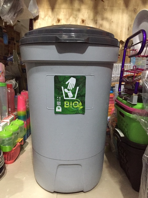 Tempat Sampah Roda 120 Liter BIO GREEN LEAF 2120