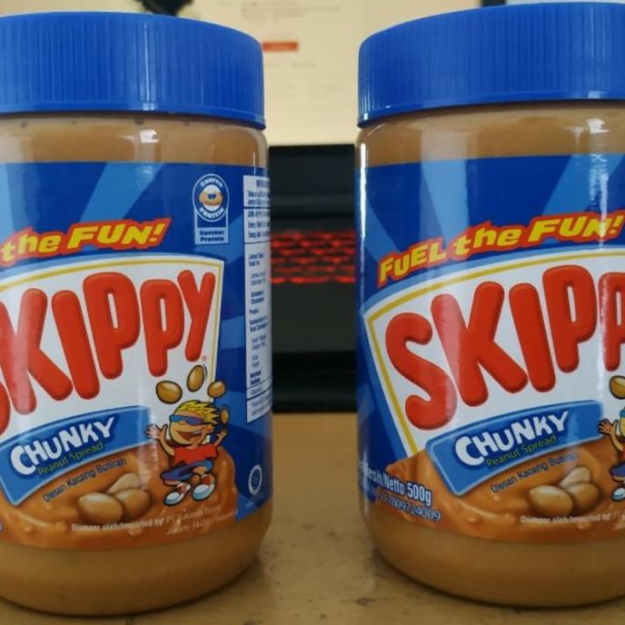 

selai kacang skippy chunky peanut butter 500 gram New!!!