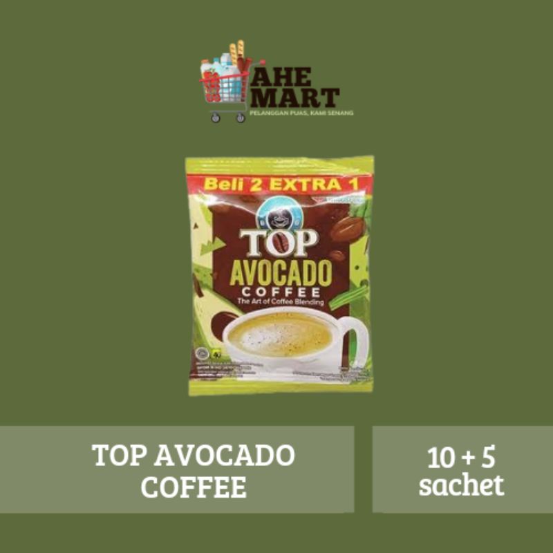 

Kopi Top Avocado Coffee Isi 10 + 5 (15 sachet)