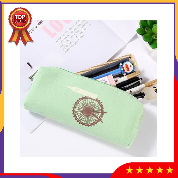 

ZVB6 Tempat Pensil Famous Place Pencil Case Pouch Alat Tulis Pensil Perlengkapan Peralatan Sekolah