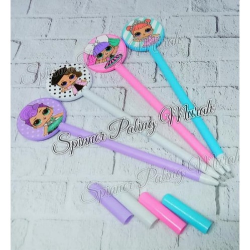

PEN38 Pulpen / Pen LOL Bulat Gel Fancy Karakter Lol Bulat