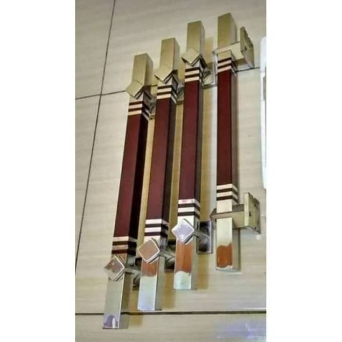 HANDLE PINTU RUMAH - GAGANG PINTU RUMAH STAINLESS KOTAK HITAM 33