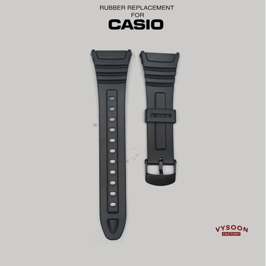 Strap Tali Rubber Karet Casio Original Pengganti W-96H W96H W96 H