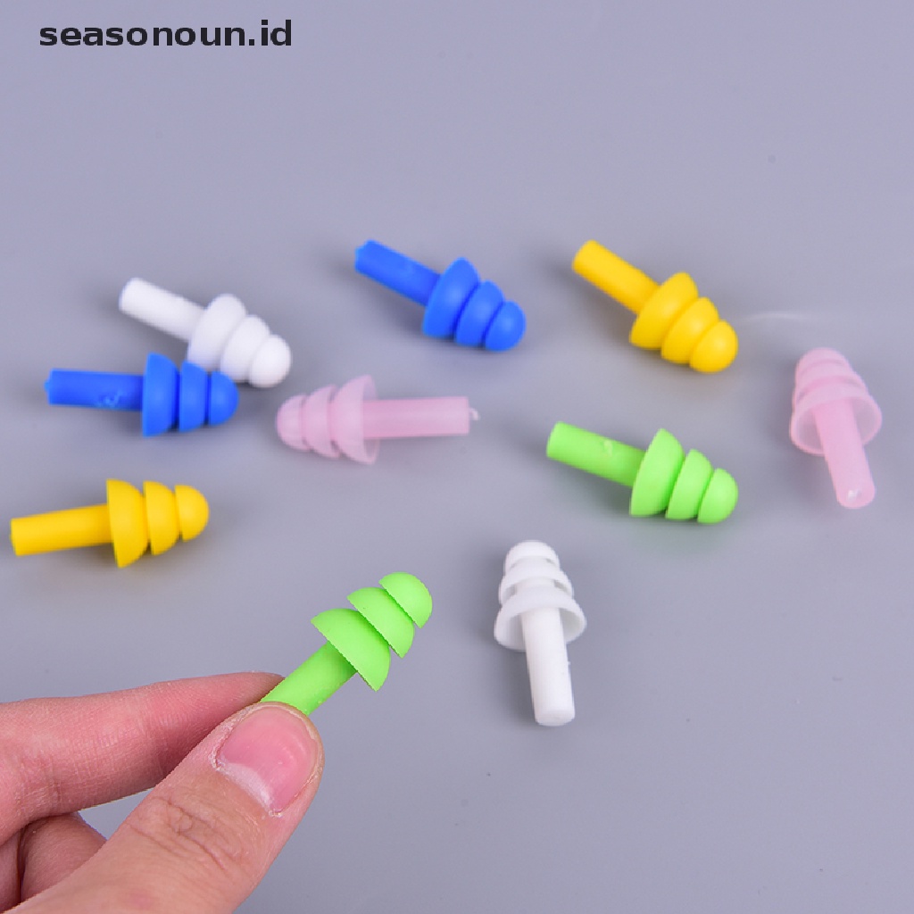 5 Pasang Earplugs Bahan Silikon Untuk Berenang