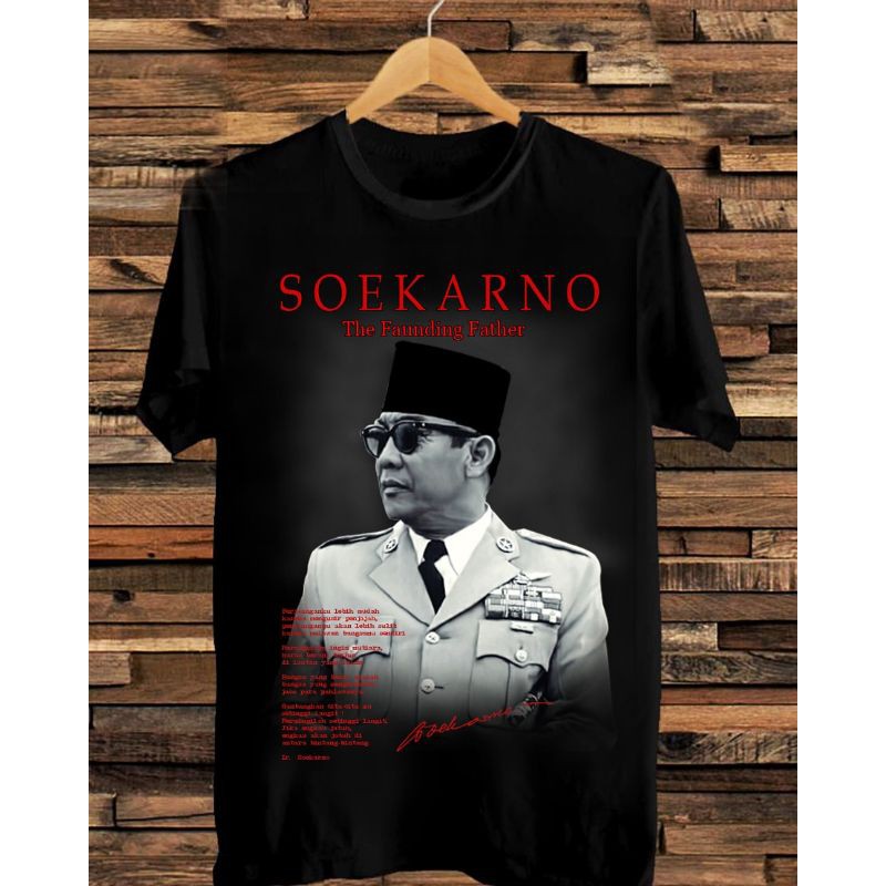 BAJU KAOS SUKARNO BAJU KAOS DISTRO TERBARU BERGAMBAR KEKINIAN/KAOS IWAN FALS