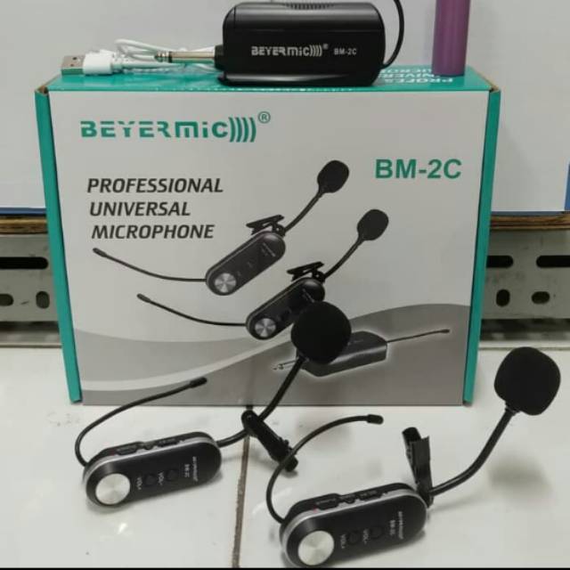 Mic wireless Clip on / Mic jepit Beyermic BM 2 ( 2bh Mic )