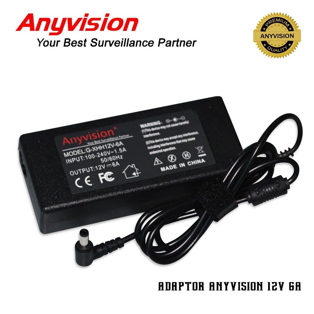 Switching AC Adapter 12V 6A Adaptor Power Supply DVR CCTV DC 12 volt 6 Ampere