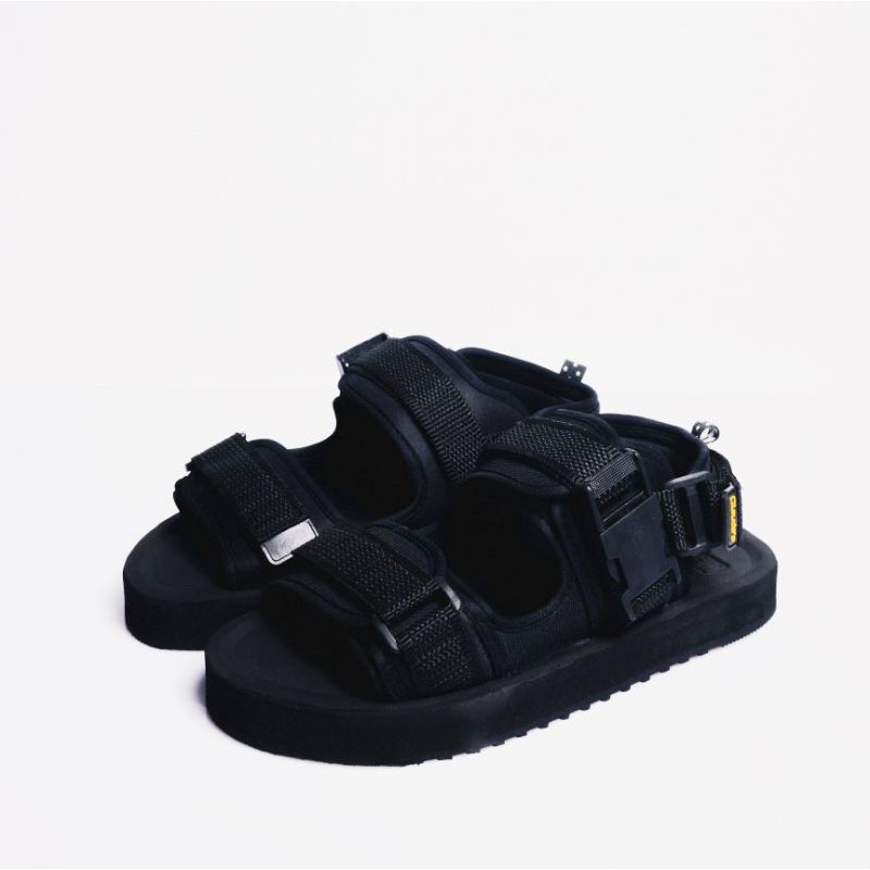 Sandal Gunung Pria Wanita Casual Full Black Ayola Shoes