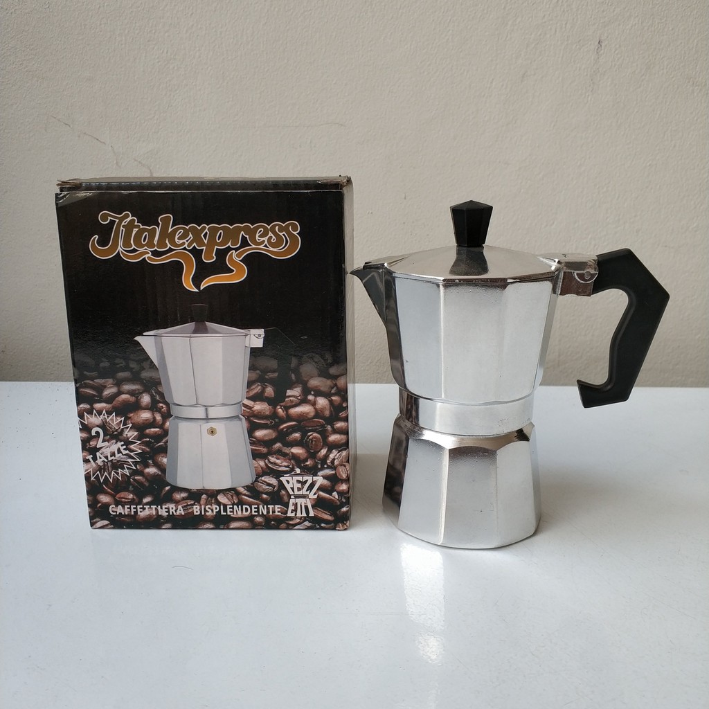 Coffee Maker Alumunium Moka Pot 2 Cups HBL02