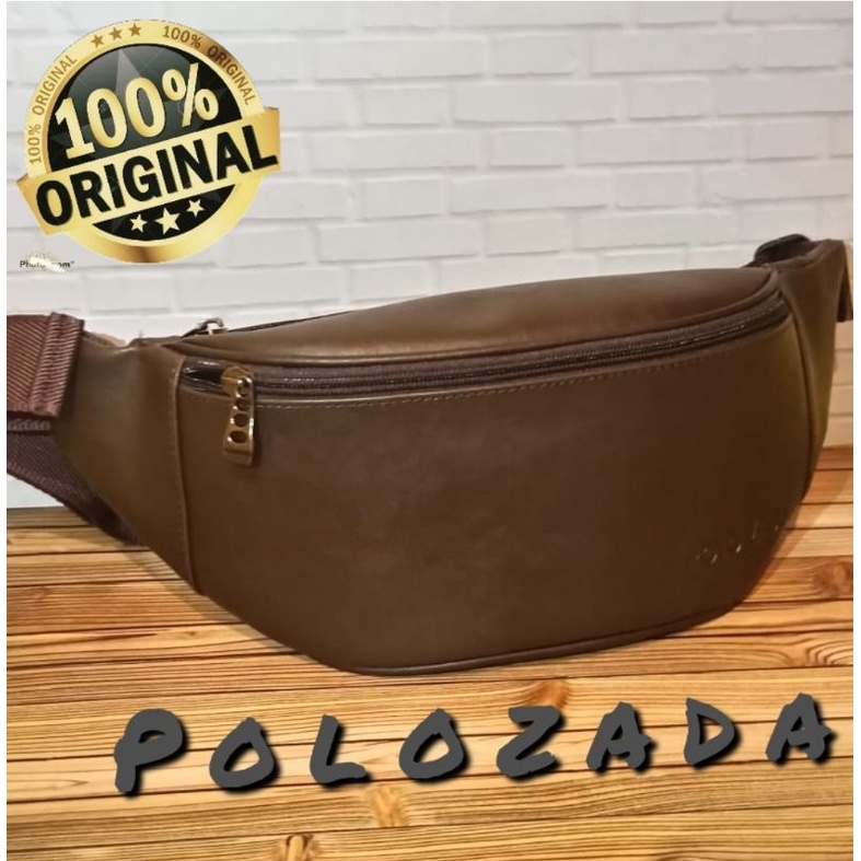 Tas Slempang Waistbag // Tas Selempang Kulit PU Premium original POLOZADA High Class