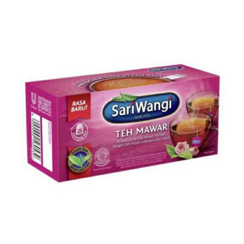 

Sariwangi Teh Mawar Celup Isi 25