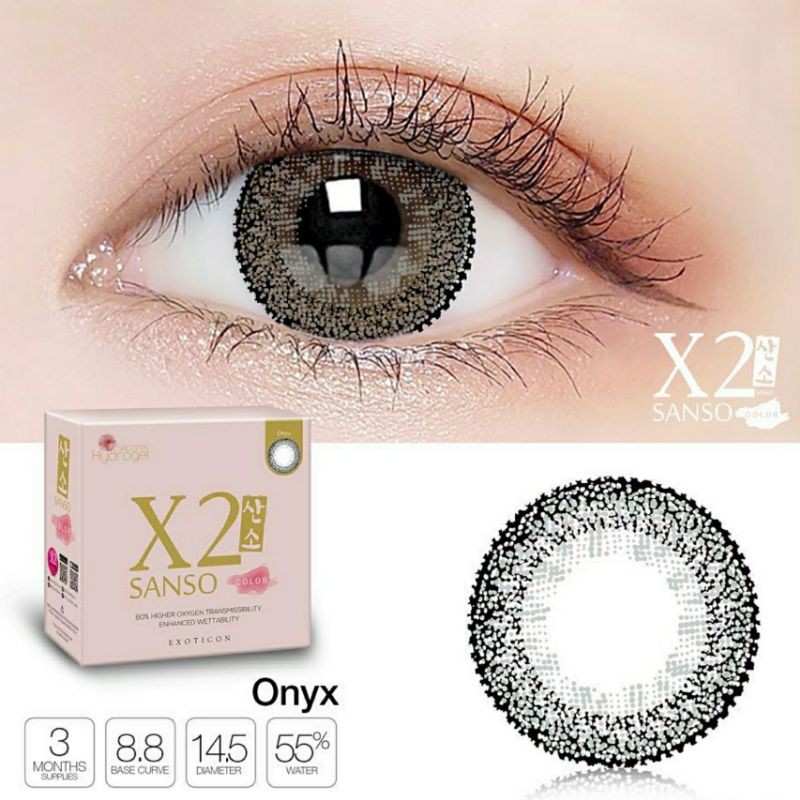 Softlens X2 SANSO COLOR 14.5 MM by EXOTICON / Soflen Warna Normal