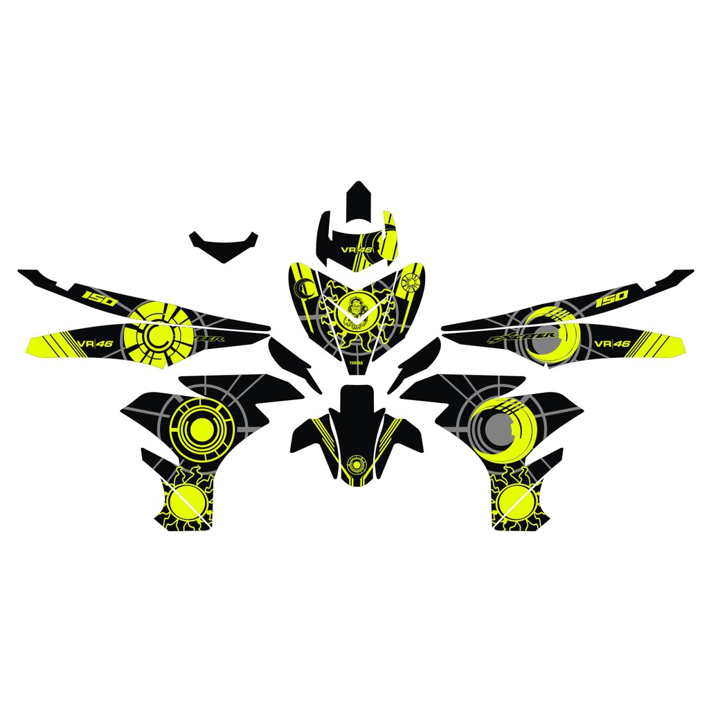 STIKER DECAL STICKER FULL BODY VARIASI Jupiter MX MX King MX 135 (4)