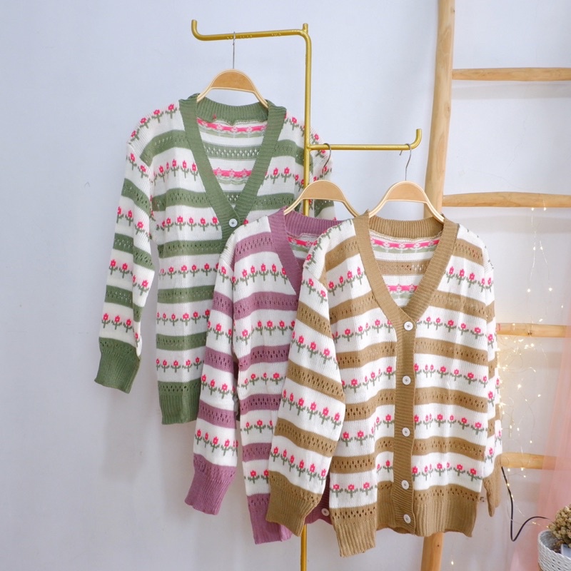 Knit Cardy Outer / Outer Rajut