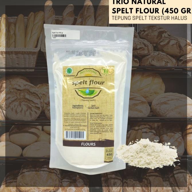 

[[COD]] Tepung Spelt Trio Natural (Spelt Flour) 450 GR NEW Kode 693