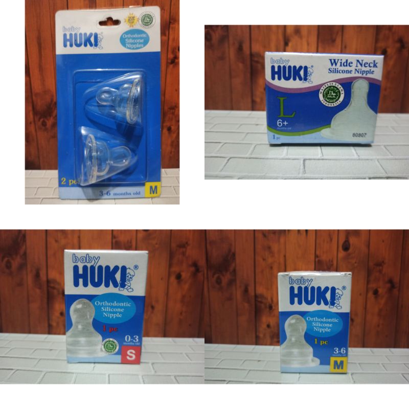 Jual Huki Orthodontic Silicone Nipple Nipples Wide Neck Indonesia