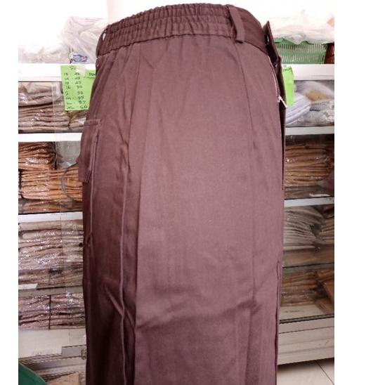 Penjualan Terbanyak.. ROK SPAN PANJANG PRAMUKA SMP SAKU DEPAN/ SAKU TUTUP BAHAN NAGATA DRILL