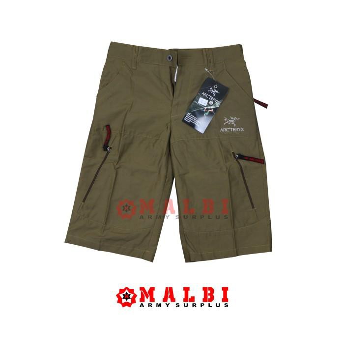 Di jual Celana Gunung Pendek Quick Dry Arcteryx TNF Outdoor Hijau - M Berkualitas