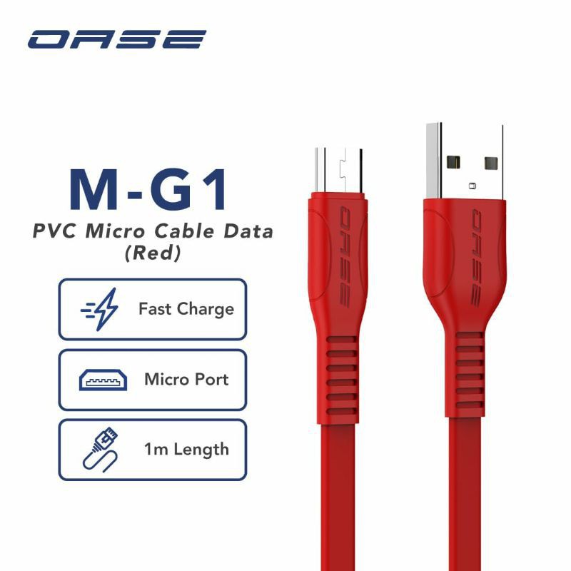 Kabel Data Oppo Oase m-g1 100cm Usb Micro  Cable Fast Charging Micro Cable Oase