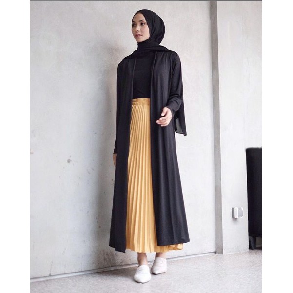 1kg 4pcs Hana Long Outer Cardigan Wanita Lengan Panjang Shopee Indonesia