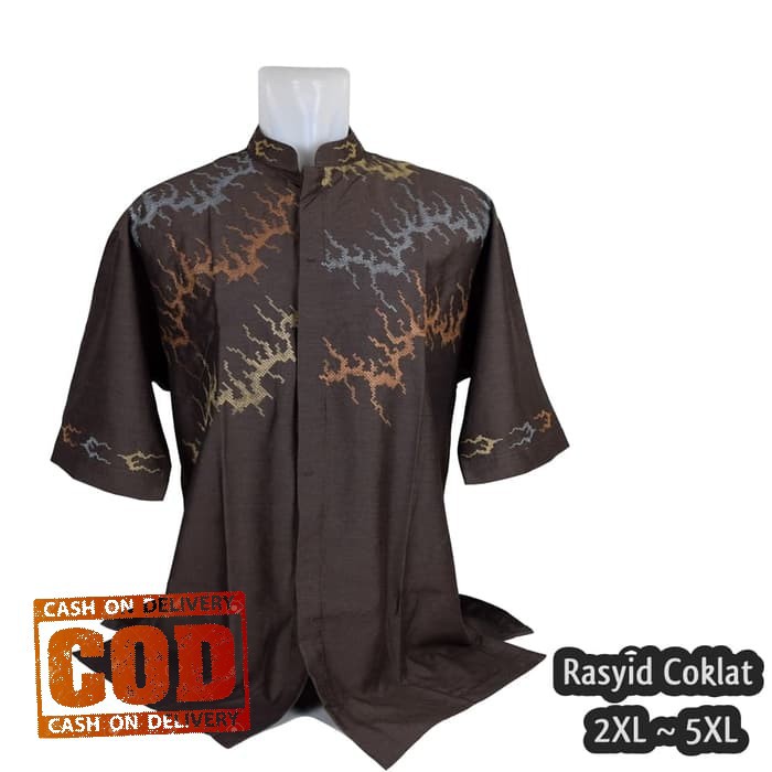 Super Sale Baju Koko Big Size Muslim Pria 17, Ukuran Jumbo 2XL 3XL 4XL 5XL