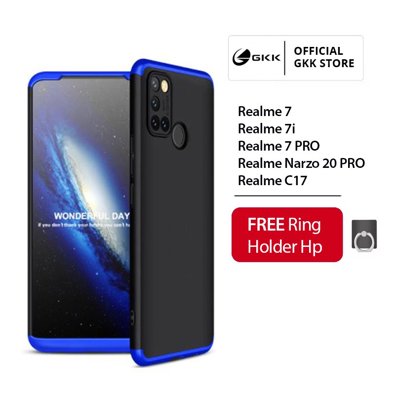 Casing Realme 7 7i 7 PRO / Narzo 20 PRO / Realme C17  GKK Original Hard Case 360 Shockproof Tahan Ba