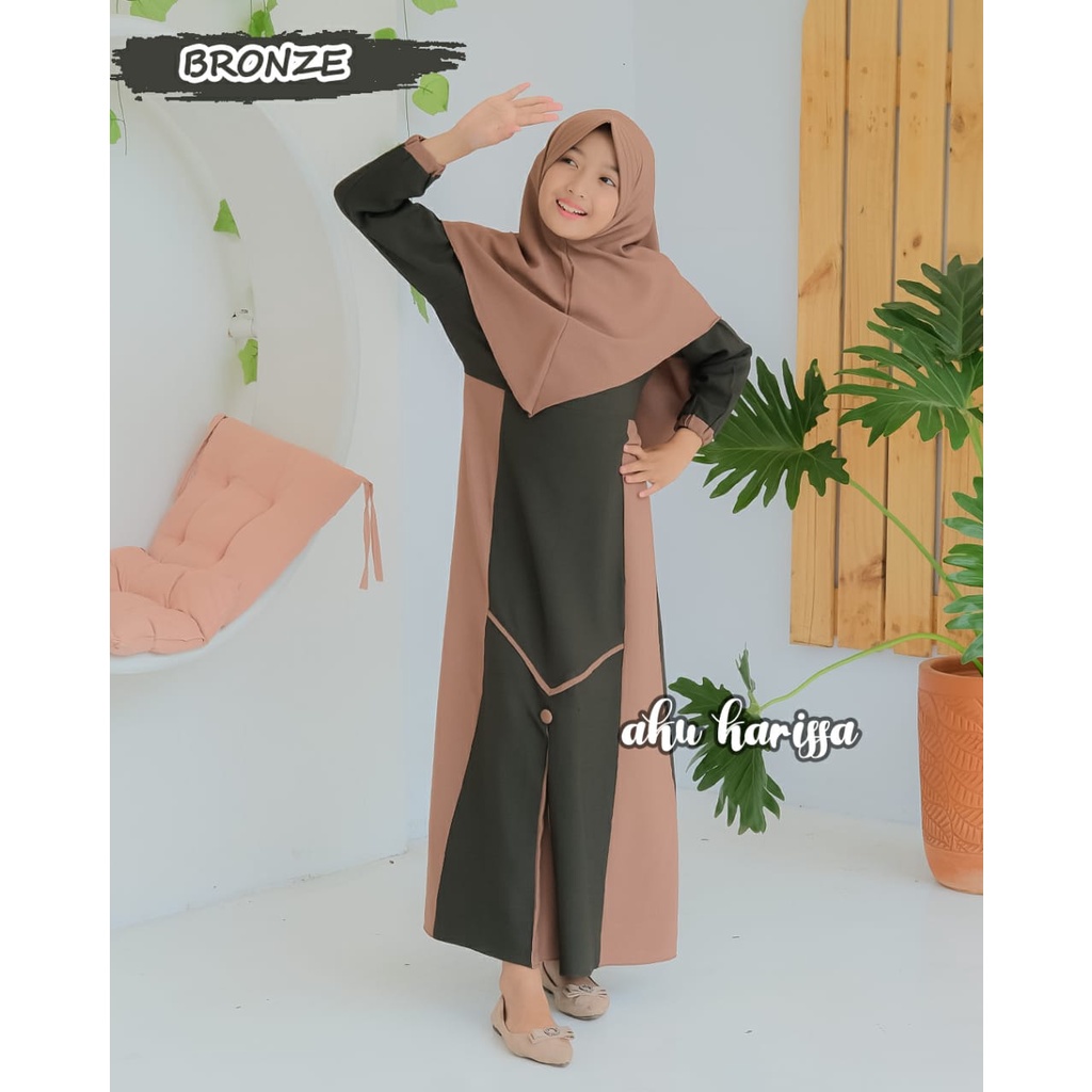 GAMIS ANAK HANIZA MAYZA KIDS AKU KARISSA BAJU MUSLIM 5-12 th tahun Kids ORIGINAL BRANDED syari baju muslim anak tanggung busana muslimahlebaran