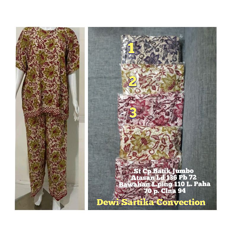 Setelan Batik Jumbo