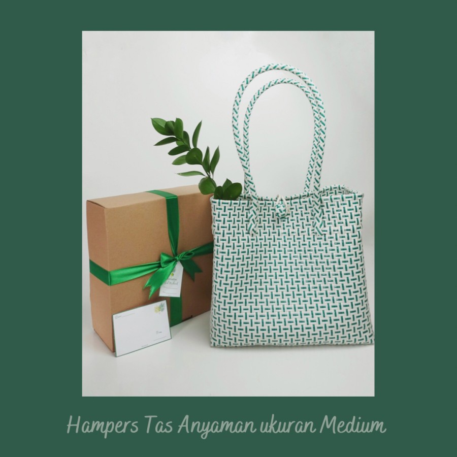 

Hampers Lebaran Tas Anyaman Plastik+Box+Pita/Parcel Ramadan/HPrem2-