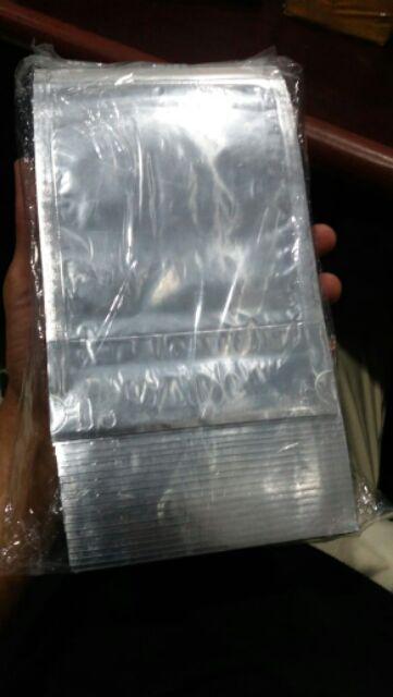 Standing Pouch Kombinasi 12x20 14x22 Alumunium Foil Plastik Transparan Transmetz Tebal