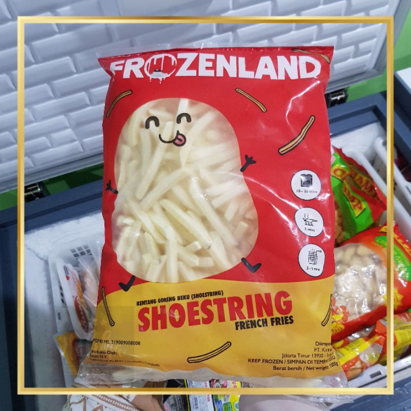 Frozenland French Fries Shoestring Kentang Goreng 1 Kg