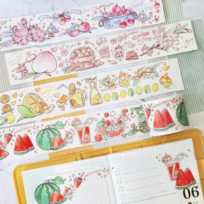 

(BISA COD) EverEin Fruit Fairy Washi Tape CUCI GUDANG Kode 444