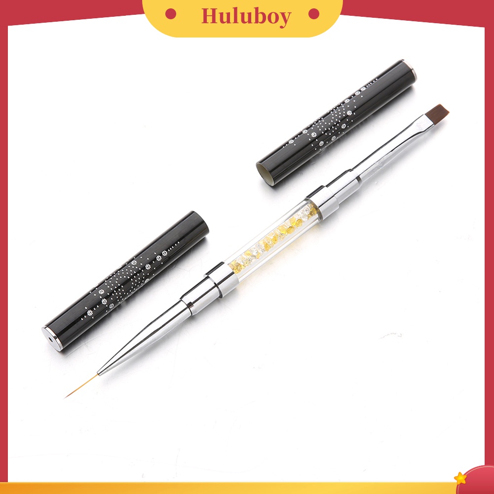 Huluboy Huluboy♡ Pen Brush Nail Art UV Gel Gagang Berlian Imitasi Untuk Manicure