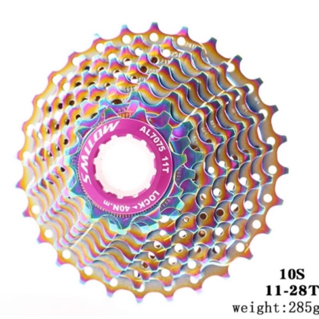 SPROCKET SMLLOW RAINBOW 10 SPEED 11-28T