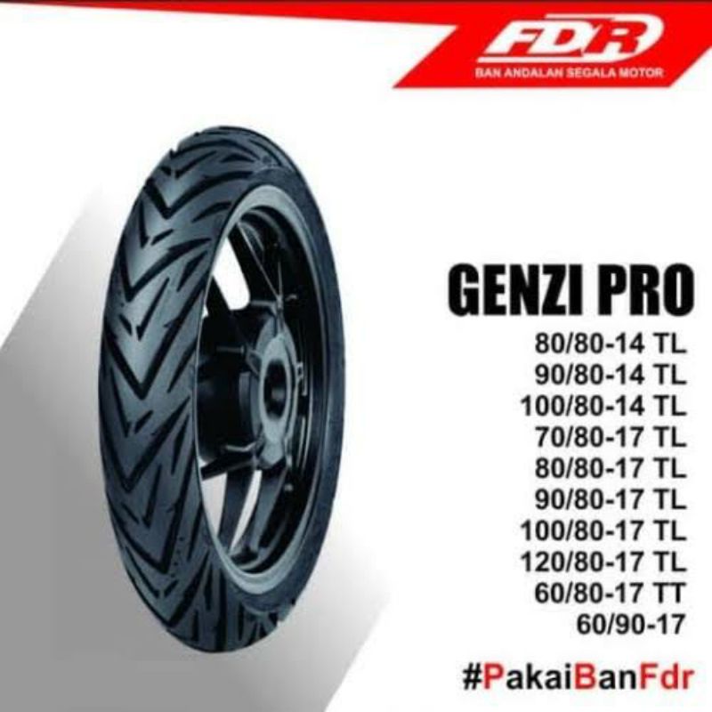 Ban fdr genzi pro/ genzi ring 17 ban tubeless