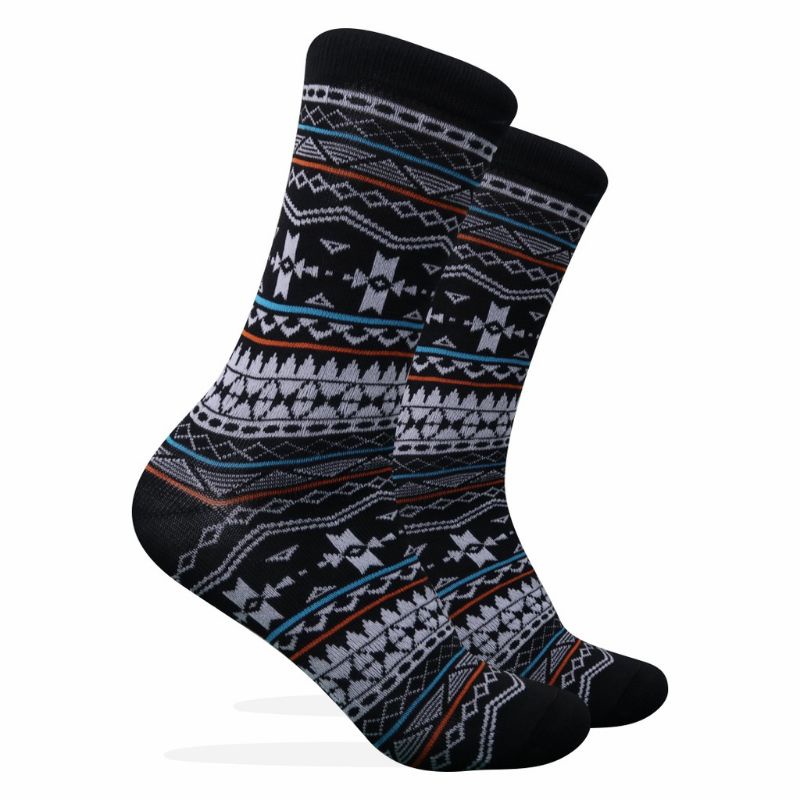 Kaos kaki motif Tribal - strip old Schooll black white hitam putih