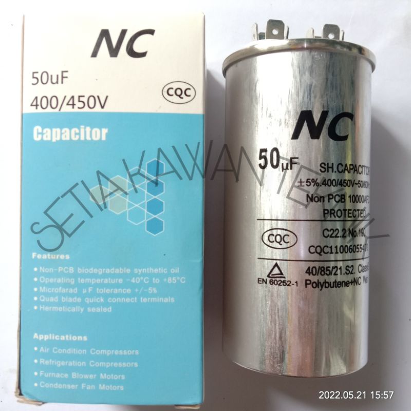 KAPASITOR 50UF  NC