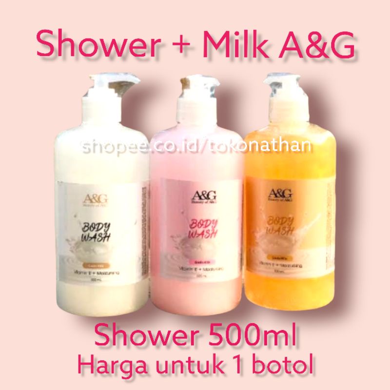 500ml sabun Procapyl susu kambing Goat milk A&amp;G Body Wash Shower