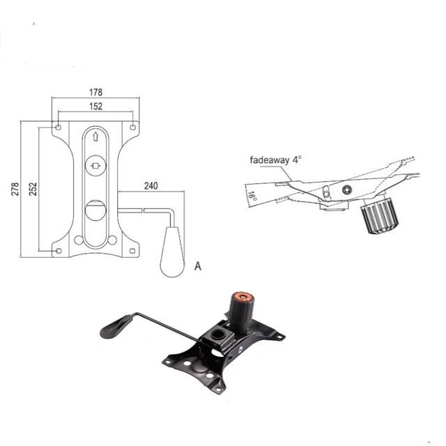 Mechanisme butterfly/ kupu-kupu mekanis kursi kantor